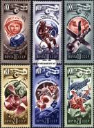 *Známky Sovietsky zväz 1977 Vesmír, nerazítkovaná séria MNH - Kliknutím na obrázok zatvorte -